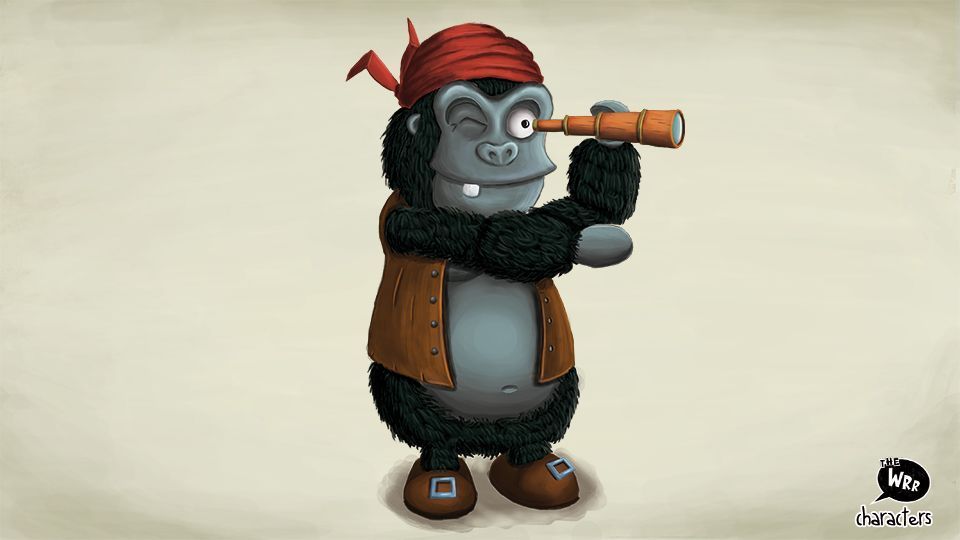 Gorila, pirát